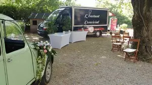 Camion pizza lors d'un mariage