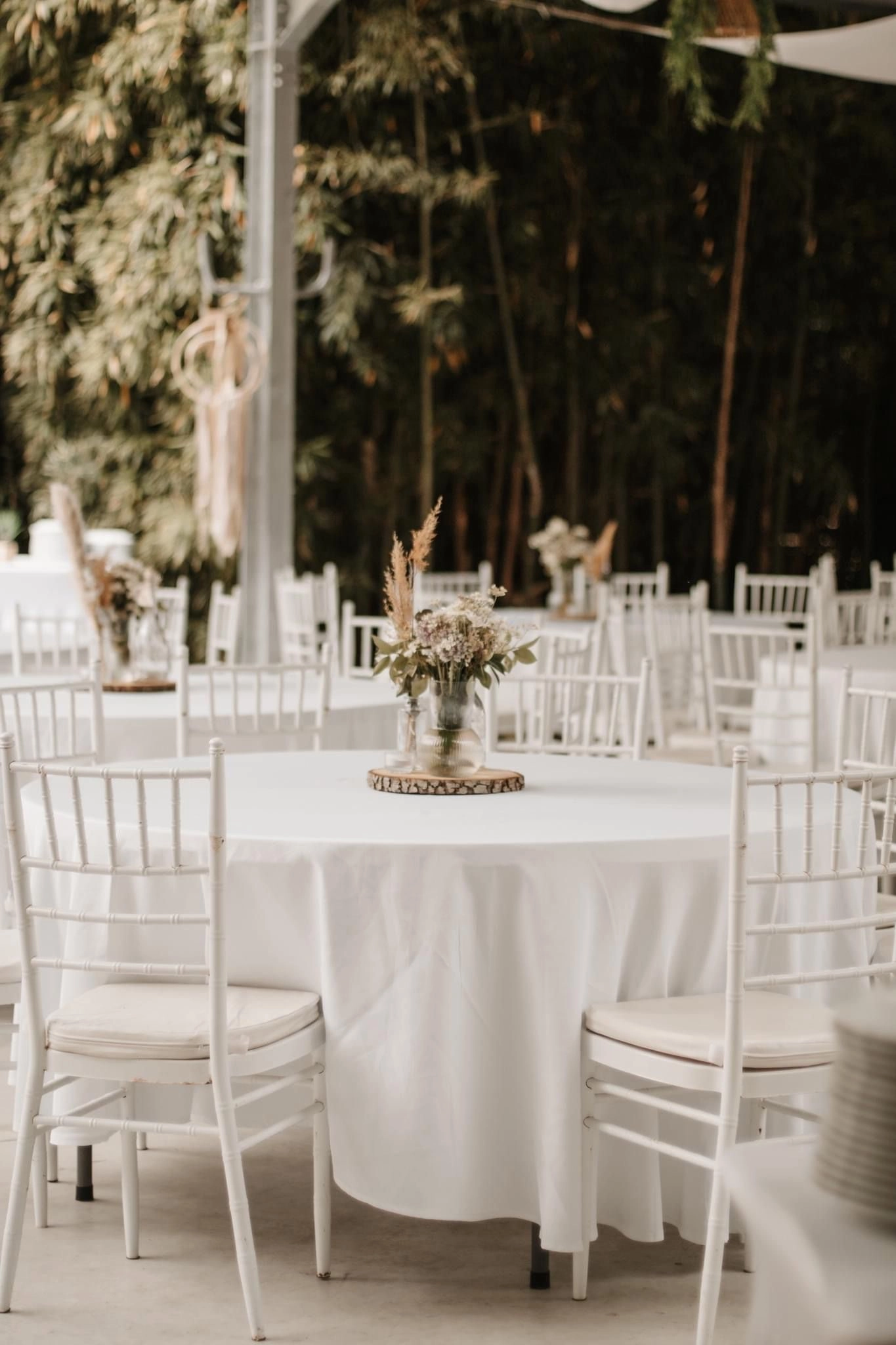 Décoration de table pour un mariage